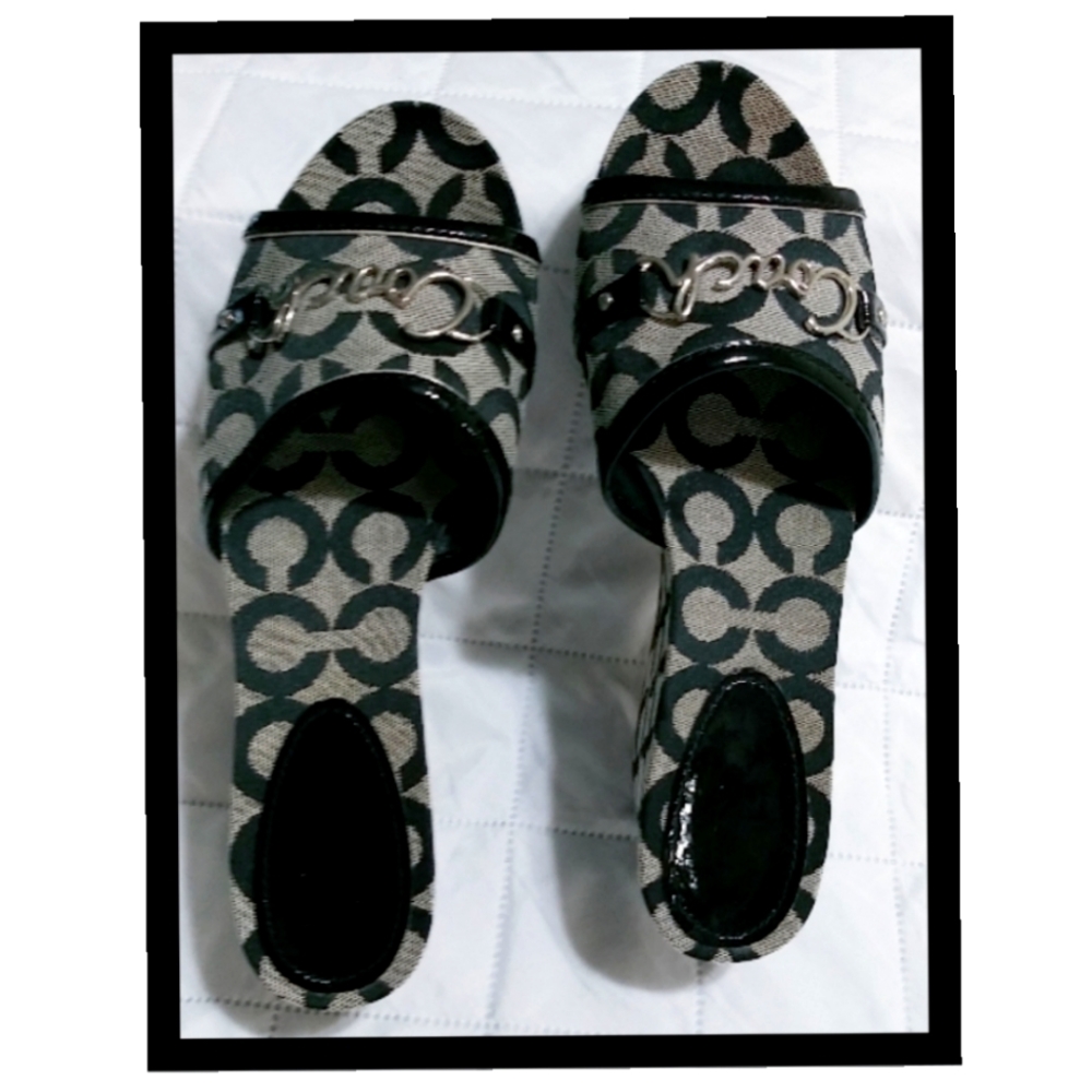 Coach Carissa Platform Wedge Sandals 40% off